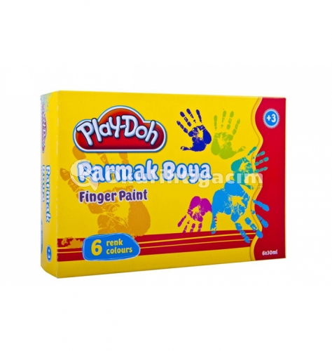 Play-Doh 6 Renk Parmak Boya 30ml PR001