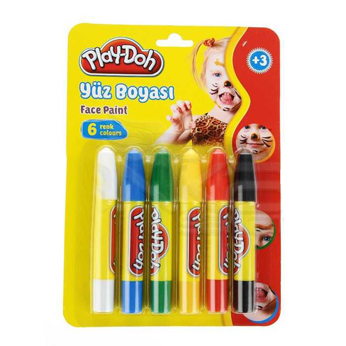 Play-Doh 6 Renk Yüz Boyası YU001