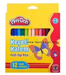 Play-Doh - Play-Doh Keçeli Kalem Seti 12 Renk KE007