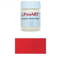 Ponart - Ponart Guaj Boya 15 ml No:8074 Cadmium Kırmızı Koyu