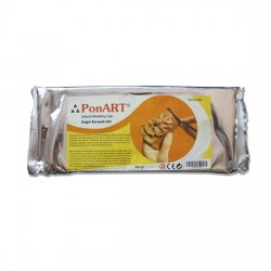 Ponart - Ponart Seramik Hamuru 1 kg Terracotta (Toprak Rengi)