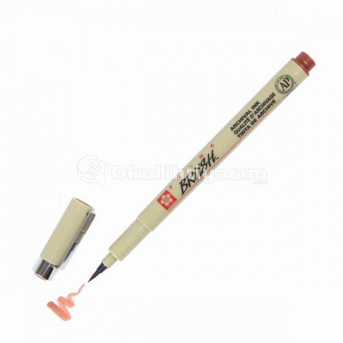 Sakura Pigma Brush Pen - Fırça Uçlu Kalem Kahverengi