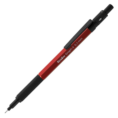 Scrikss Graph-x Portmin Kalem 0,5mm Kırmızı
