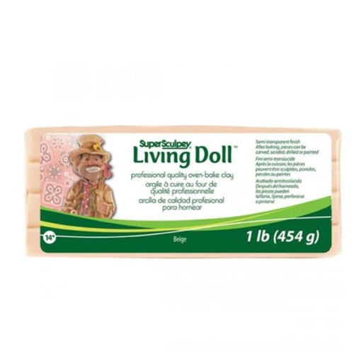 Sculpey Living Doll Clay 454g Beige