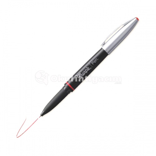 Sharpie Pen Grip Fine - Kırmızı