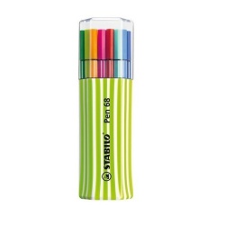 Stabilo - Stabilo Pen 68 15`li Yeşil Kutu 1mm