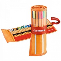 Stabilo - Stabilo Point 88 İnce Keçe Uçlu Kalem 25+5 Floresan Renk Rulo Çantalı Set