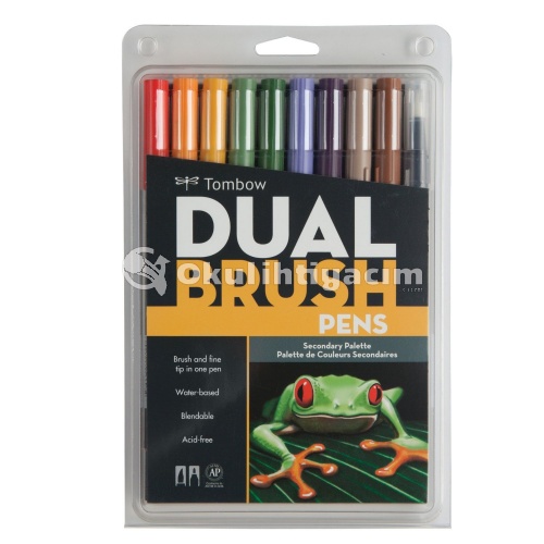 Tombow Dual Brush Pen Secondary Palette 10′lu Set 56168