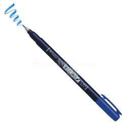 Tombow - Tombow Fudenosuke Brush Pen Fırça Uçlu Kalem 15 Blue
