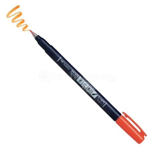 Tombow Fudenosuke Brush Pen Fırça Uçlu Kalem 28 Orange