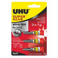 Uhu - Uhu Super Glue Mini Japon Yapıştırıcı 3lü 3x1g