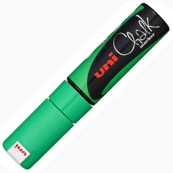 Uni - Uni Chalk Marker Wet Wipe Fluo Green 8.0 mm