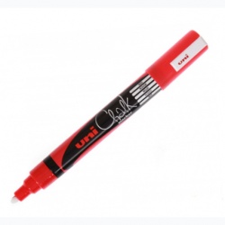 Uni - Uni Chalk Marker Wet Wipe Red 1.8 - 2.5 mm
