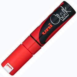 Uni - Uni Chalk Marker Wet Wipe Red 8.0 mm