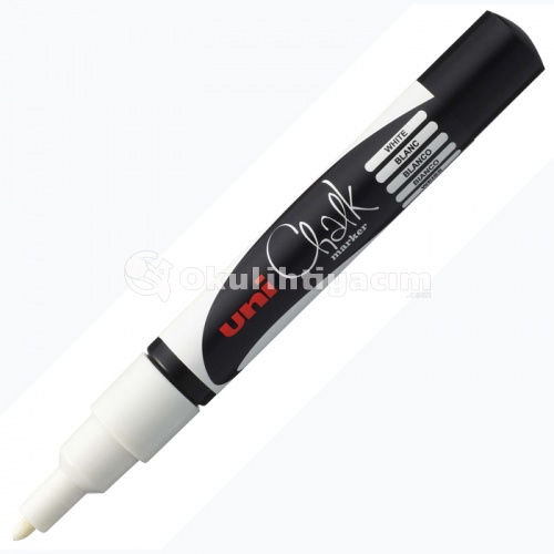 Uni Chalk Marker Wet Wipe White 1.8 - 2.5 mm