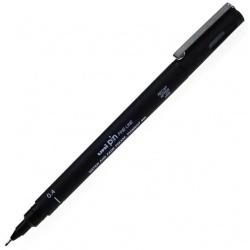 Uni - Uni Pin Fine Line Siyah Teknik Çizim Kalemi 0,4