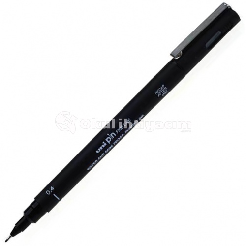 Uni Pin Fine Line Siyah Teknik Çizim Kalemi 0,4