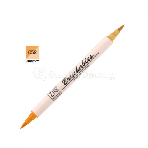 Zig Brushables 2 Renk Tonu Fırça Uçlu Marker Kalem 052 Apricot