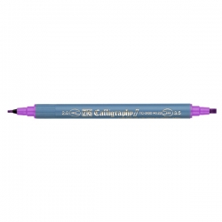 Zig - Zig Calligraphy 2 Çift Uçlu Kaligrafi Kalemi 2mm & 3.5mm - Purple 082