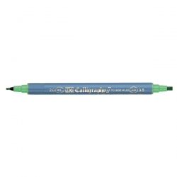Zig - Zig Calligraphy II Çift Uçlu Kaligrafi Kalemi 2mm & 3.5mm - Green 040