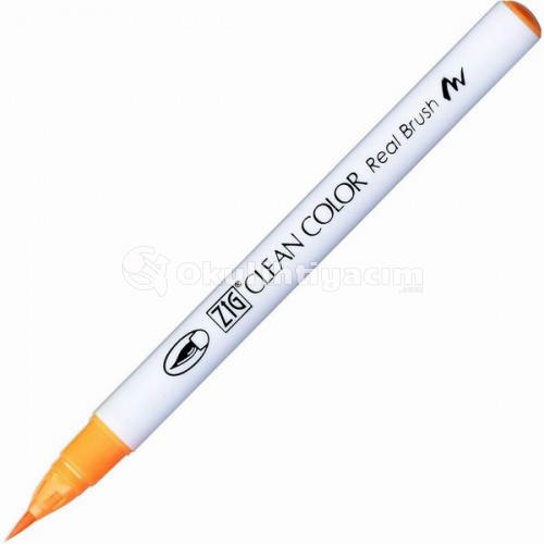 Zig Clean Color Real Brush Fırça Uçlu Marker Kalem 002 Fluorescent Orange