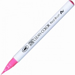 Zig - Zig Clean Color Real Brush Fırça Uçlu Marker Kalem 003 Fluorescent Pink
