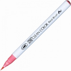Zig - Zig Clean Color Real Brush Fırça Uçlu Marker Kalem 021 Light Carmine