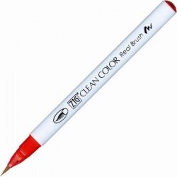 Zig - Zig Clean Color Real Brush Fırça Uçlu Marker Kalem 022 Carmine Red