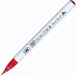 Zig - Zig Clean Color Real Brush Fırça Uçlu Marker Kalem 029 Geranium Red