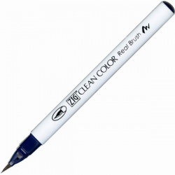 Zig - Zig Clean Color Real Brush Fırça Uçlu Marker Kalem 035 Deep Blue