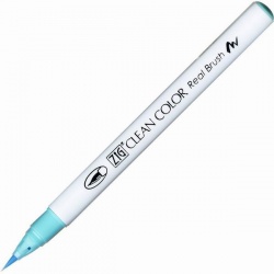 Zig - Zig Clean Color Real Brush Fırça Uçlu Marker Kalem 036 Light Blue