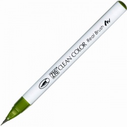 Zig - Zig Clean Color Real Brush Fırça Uçlu Marker Kalem 043 Olive Green