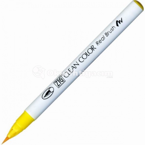 Zig Clean Color Real Brush Fırça Uçlu Marker Kalem 050 Yellow