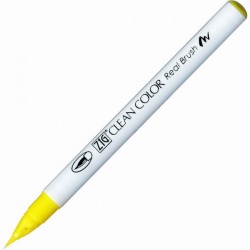 Zig - Zig Clean Color Real Brush Fırça Uçlu Marker Kalem 051 Lemon Yellow