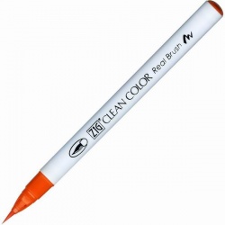 Zig - Zig Clean Color Real Brush Fırça Uçlu Marker Kalem 070 Orange