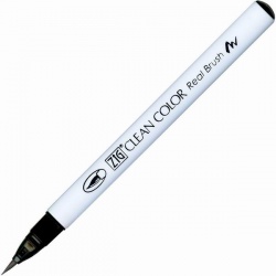 Zig - Zig Clean Color Real Brush Fırça Uçlu Marker Kalem 096 Mid Gray