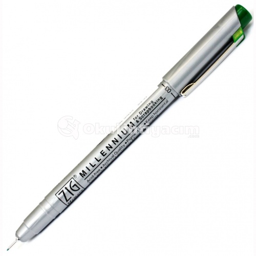 Zig Millennium Teknik Çizim Kalemi MS-03 Pure Green 040 0,3 mm