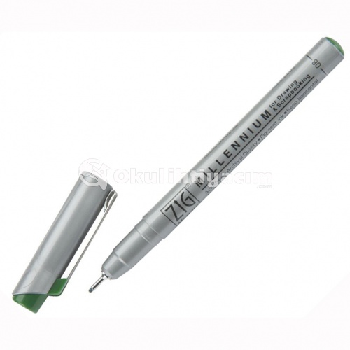 Zig Millennium Teknik Çizim Kalemi MS-08 Pure Green 040 0,8 mm