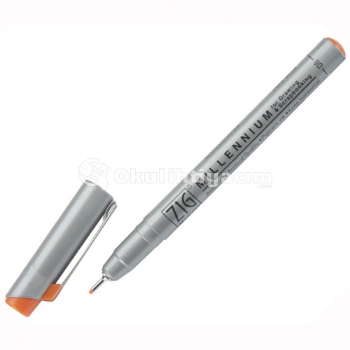 Zig Millennium Teknik Çizim Kalemi MS-08 Pure Orange 070 0,8 mm