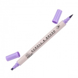Zig - Zig Scroll & Brush Çift Çizgi ve Fırça Uçlu Kaligrafi Kalemi – Hyacinth