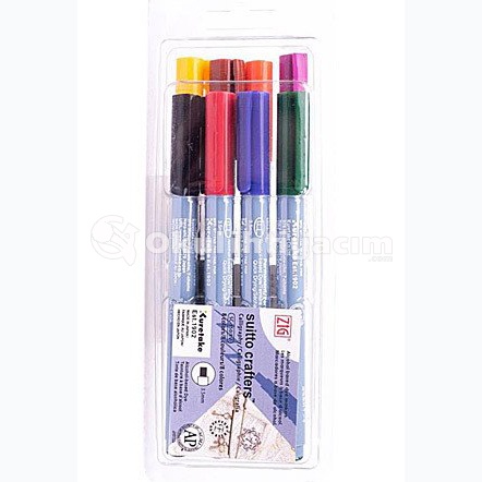 Zig Suitto Crafters Permanent Marker Calligraphy 8 Renk 3.5 mm SC-350