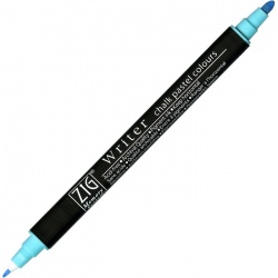 Zig - Zig Writer Chalk Pastel Colours Çift Uçlu Marker Kalem 0.5mm & 1.2mm Blue