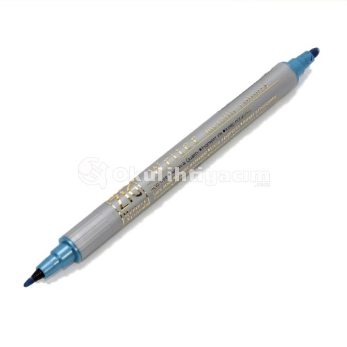 Zig Writer Metallic Colours Çift Uçlu Marker Kalem 125 Blue